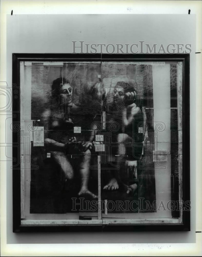 1990 Press Photo Mike and Doug Starn-Large Blue Film Picasso, 1989 - cvp98692 - Historic Images