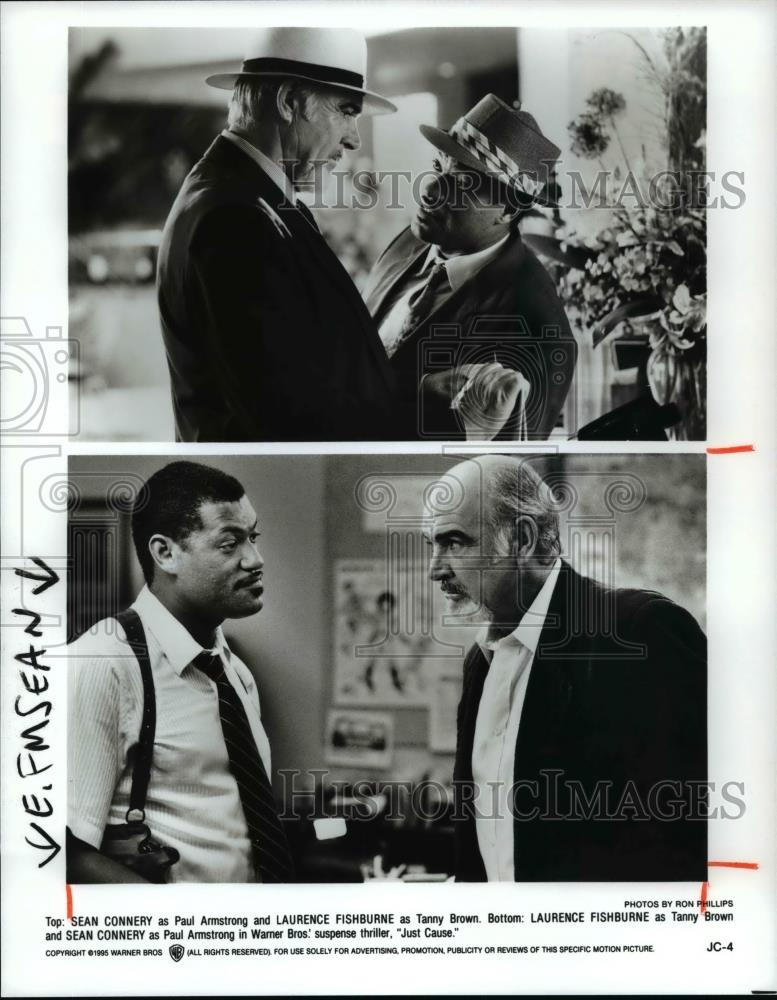 1995 Press Photo Just Cause-Sean Connery, Lauren Fishburne - cvp98722 - Historic Images