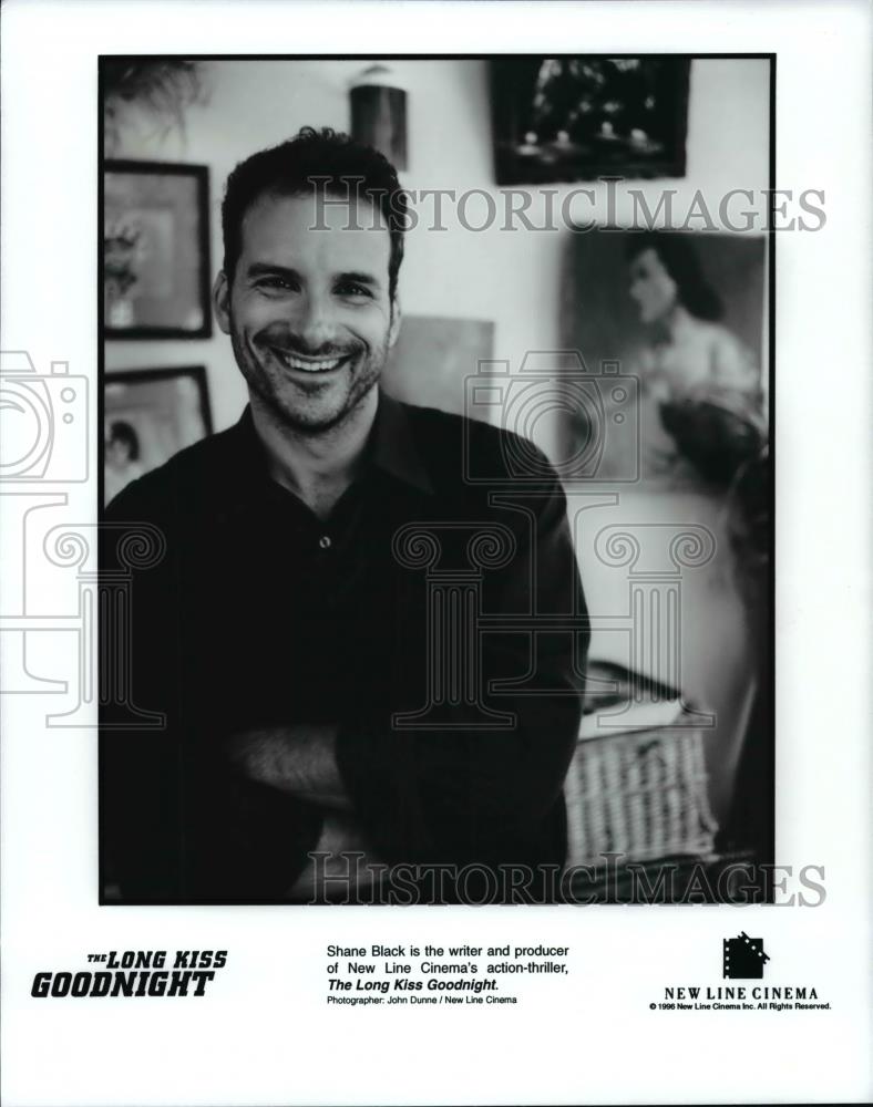 1996 Press Photo Shane Black, writer and producer of The Long Kiss Goodnight. - Historic Images