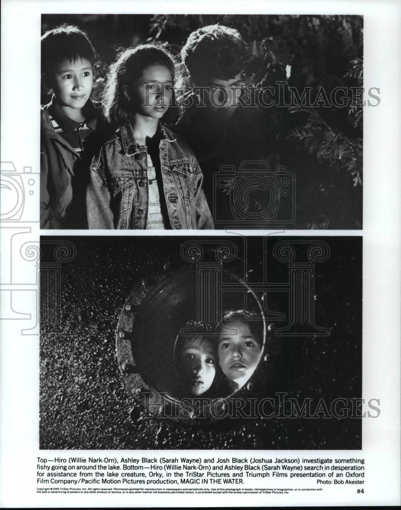 Press Photo Willie Nark-Orn, Sarah Wayne, Joshua Jackson in Magic in the Water - Historic Images