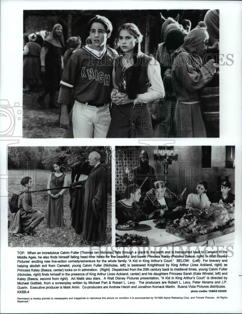 Press Photo Thomas Ian Nicholas &amp; Paloma Baeza in A Kid in King Arthur&#39;s Court - Historic Images