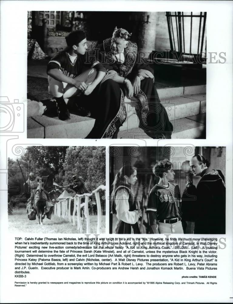 Press Photo Thomas Ian Nicholas &amp; others in A Kid in King Arthur&#39;s Court - Historic Images