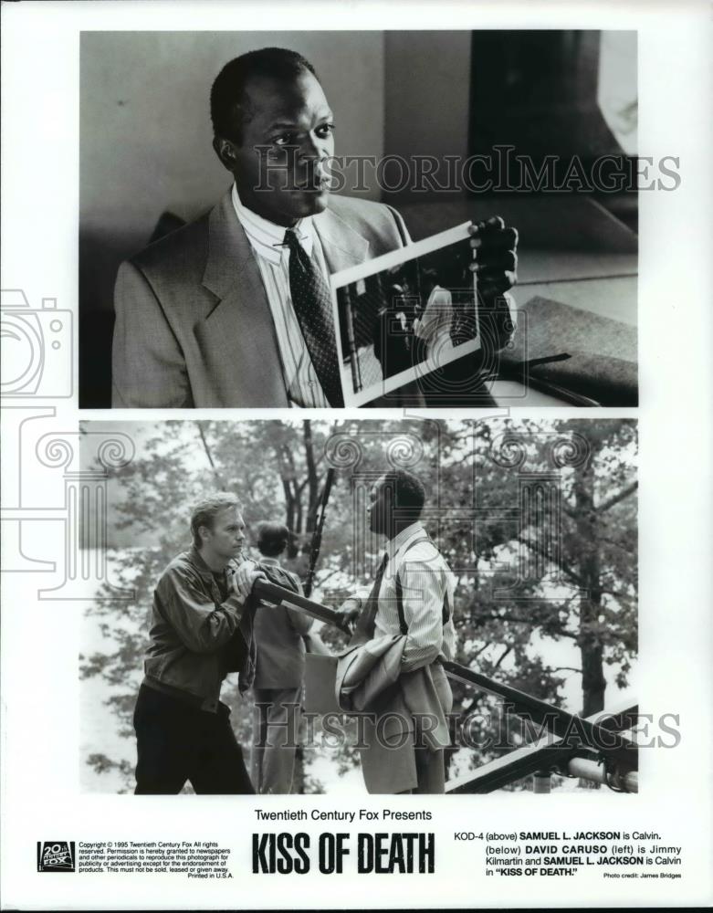 1995 Press Photo Samuel L. Jackson and David Caruso in Kiss of Death. - Historic Images