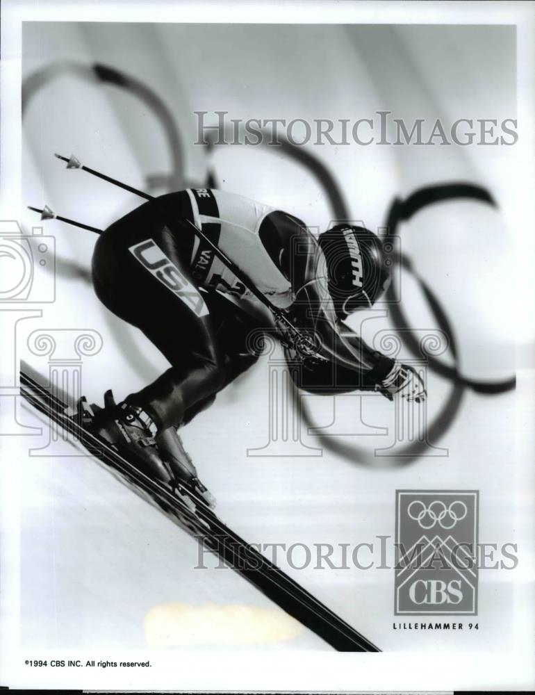 1994 Press Photo Tommy Moe at the 1994 Olympic Winter Games. - cvp98795 - Historic Images