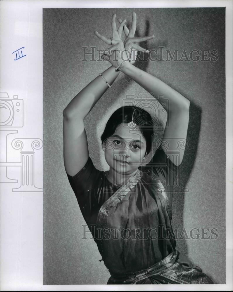 1973 Press Photo Shree Sampath, dancing Indian. - cvp98840 - Historic Images