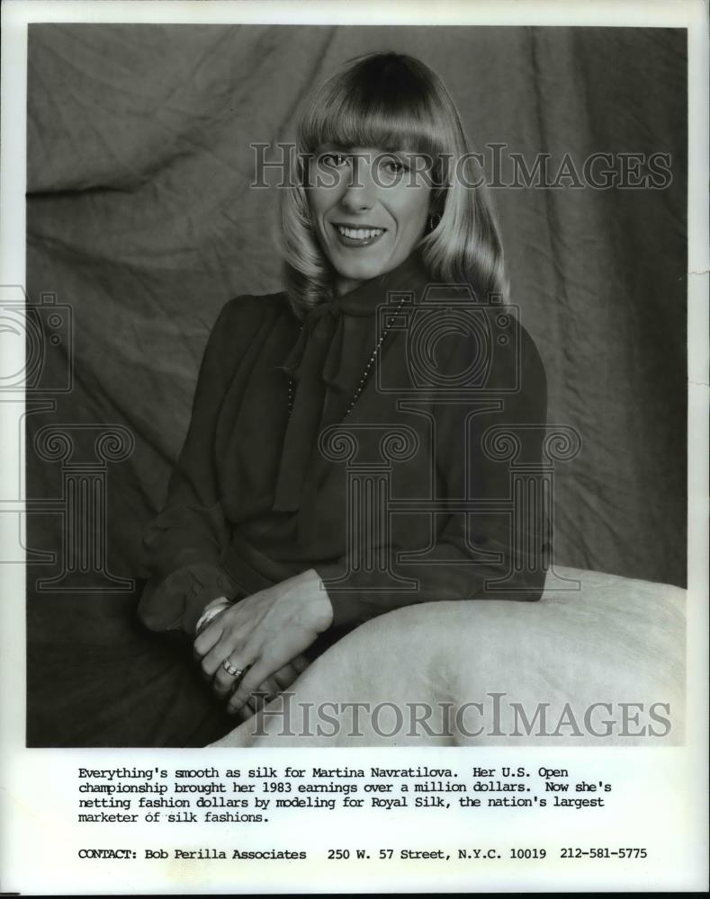 Press Photo Martina Navratilova-tennis player - cvp98881 - Historic Images