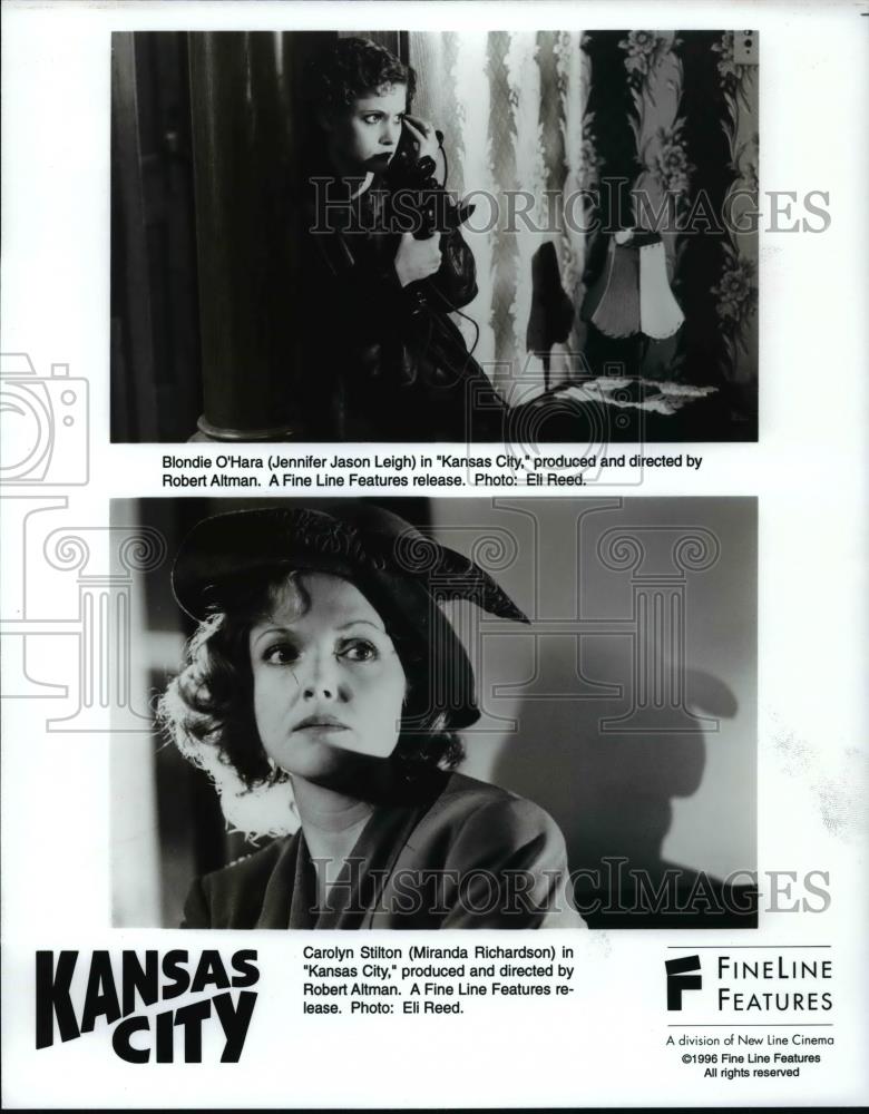 Press Photo Kansas City: Jennifer Jason Leigh and Miranda Richardson - Historic Images