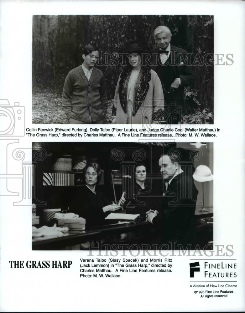 Press Photo The Grass Harp-Edward Furlong, P. Laurie, Matthau, Spacek, Lemmon - Historic Images