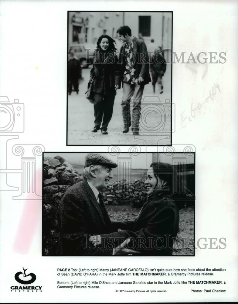 1997 Press Photo Janeane Garofalo and David O'Hara in The Matchmaker. - Historic Images