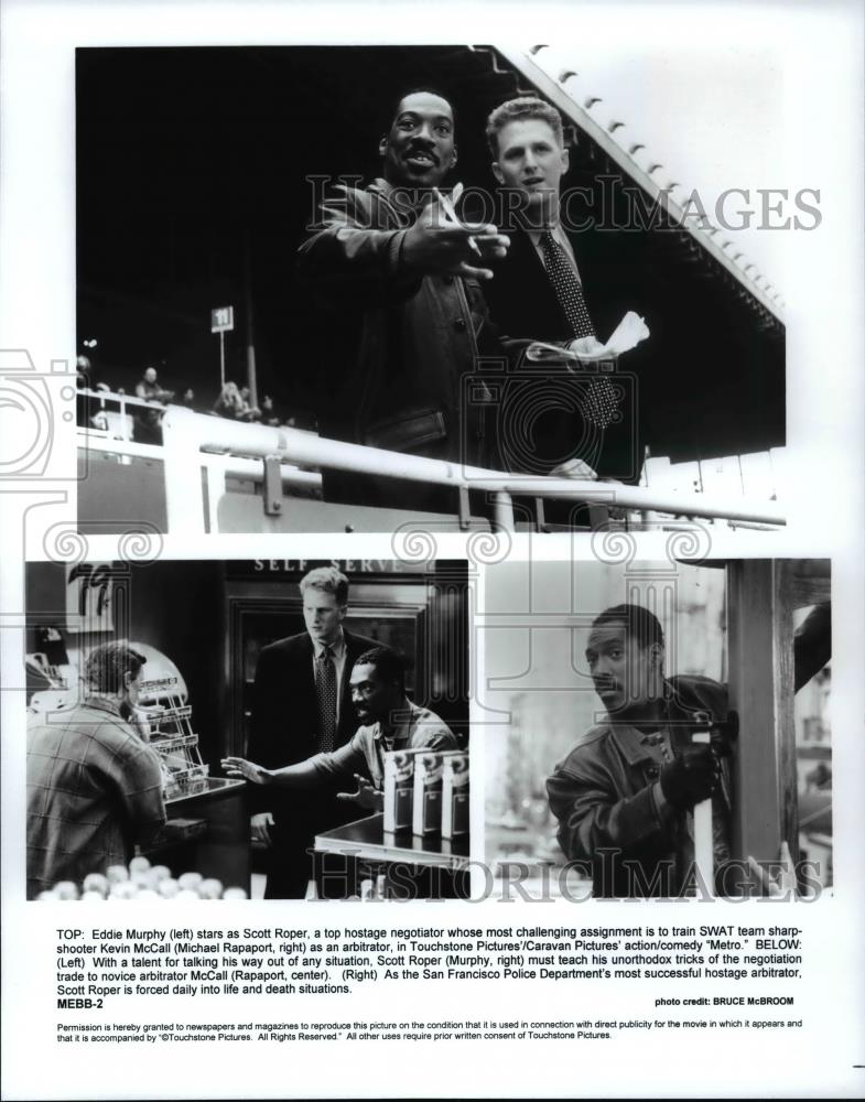 1997 Press Photo Eddie Murphy and Michael Rapaport in Metro. - cvp98934 - Historic Images