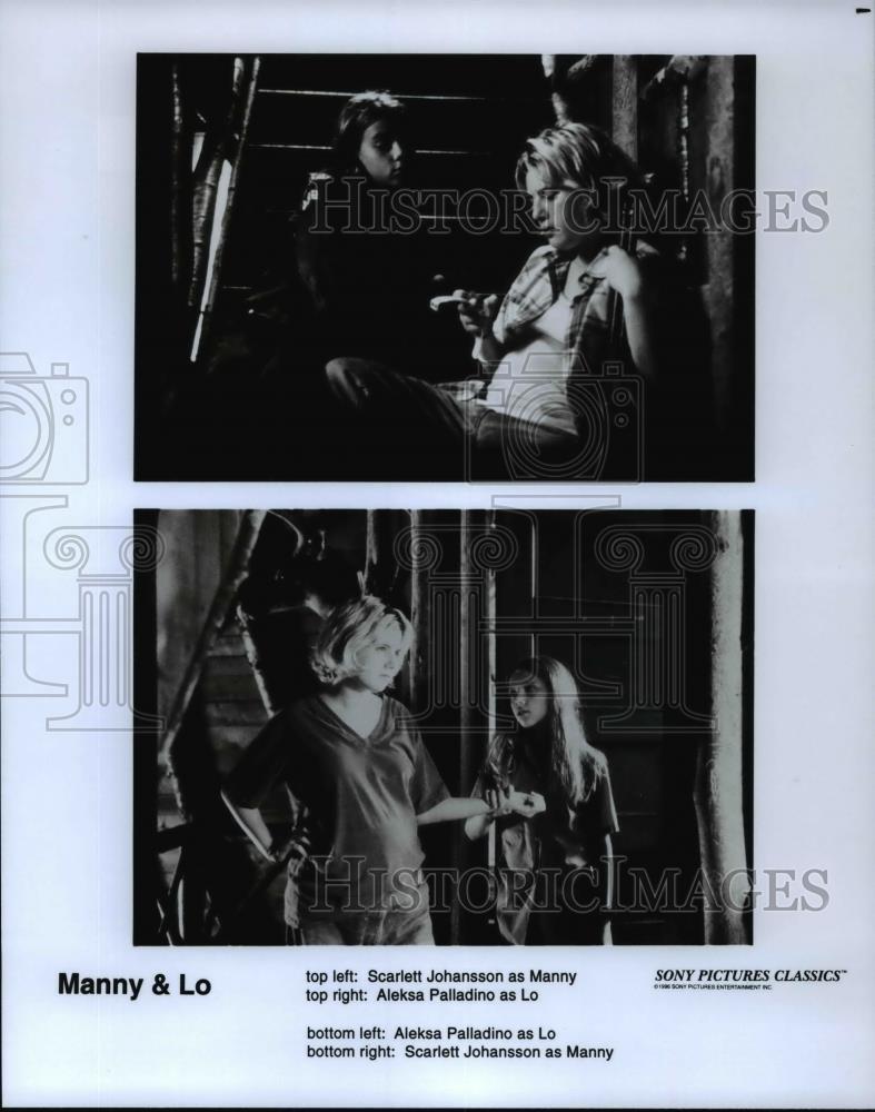 Press Photo Scarlett Johansson as Manny, Aleksa Palladino as Lo-Manny & Lo - Historic Images