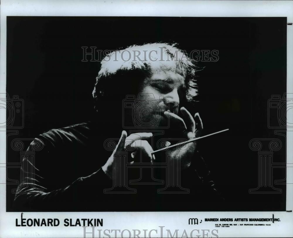 1985 Press Photo Leonard Slatkin, conductor - cvp98961 - Historic Images