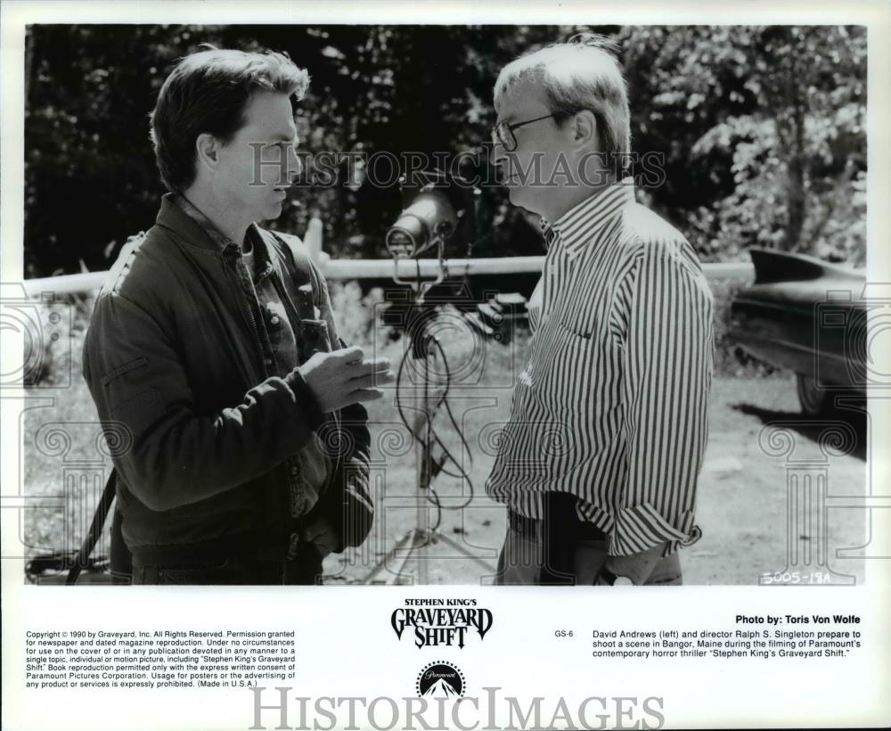 1991 Press Photo Director Ralph Singleton of the movie &quot;Graveyard Shift&quot; - Historic Images