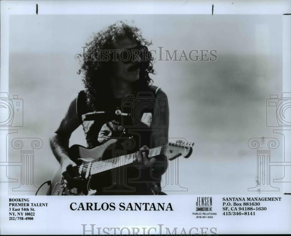 1990 Press Photo Carlos Santana - cvp98990 - Historic Images