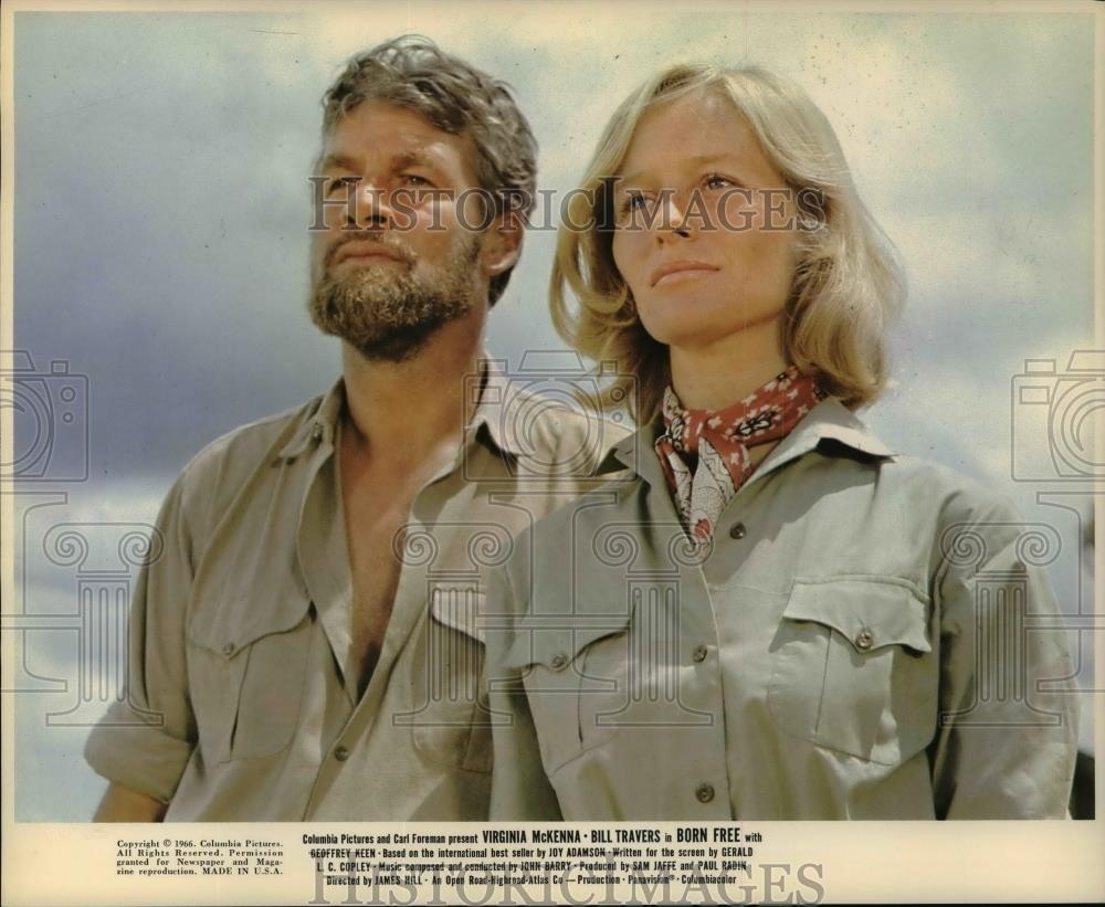 1966 Press Photo Born Free-Virginia McKenna and Bill Travers - cvp99061 - Historic Images