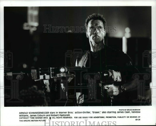 1996 Press Photo Eraser-Arnold Schwarzenegger - cvp99069 - Historic Images