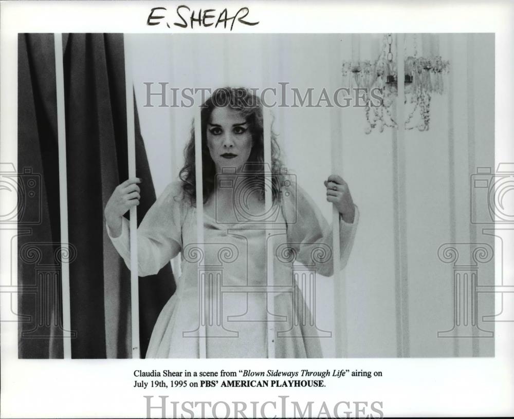 1995 Press Photo Claudia Shear in &quot;Blown Sideways Through Life&quot; - cvp99157 - Historic Images