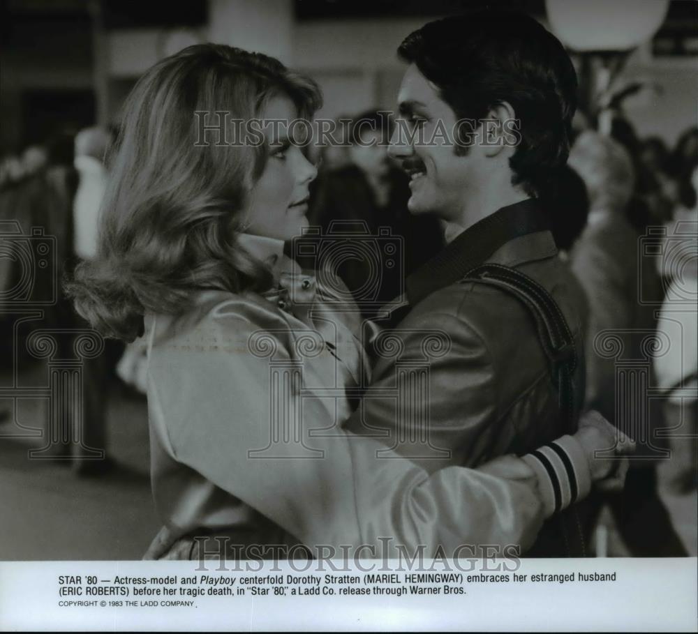 1986 Press Photo Star 80 starring Mariel Hemingway, Eric Roberts - cvp99232 - Historic Images