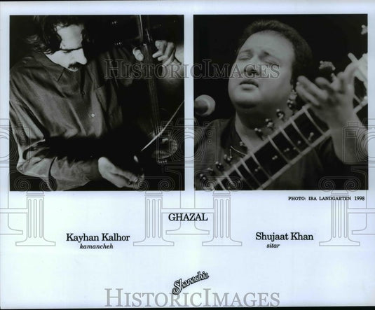1998 Press Photo Kayhan Kalhor and Shujaat Khan of Ghazal. - cvp99280 - Historic Images