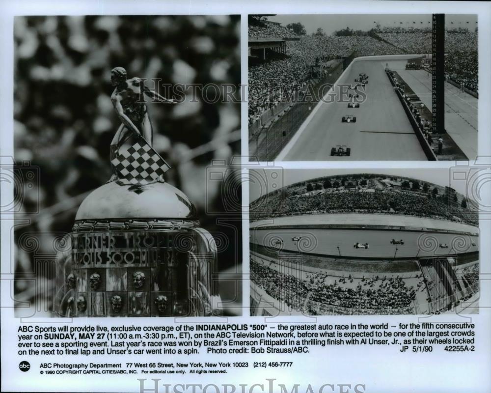 1990 Press Photo Indianapolis 500-greatest auto race - cvp99381 - Historic Images