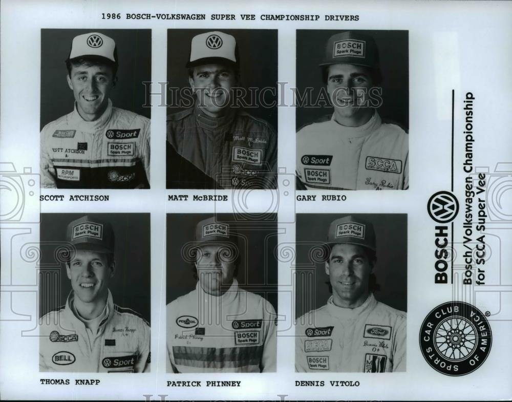 Press Photo 1986 Bosch/ Volkswagen Championship for SCCA Super Vee drivers - Historic Images
