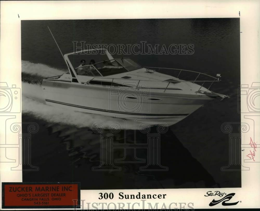 1987 Press Photo Sea Ray 300 Sundancer Power Boat - cvp99386 - Historic Images
