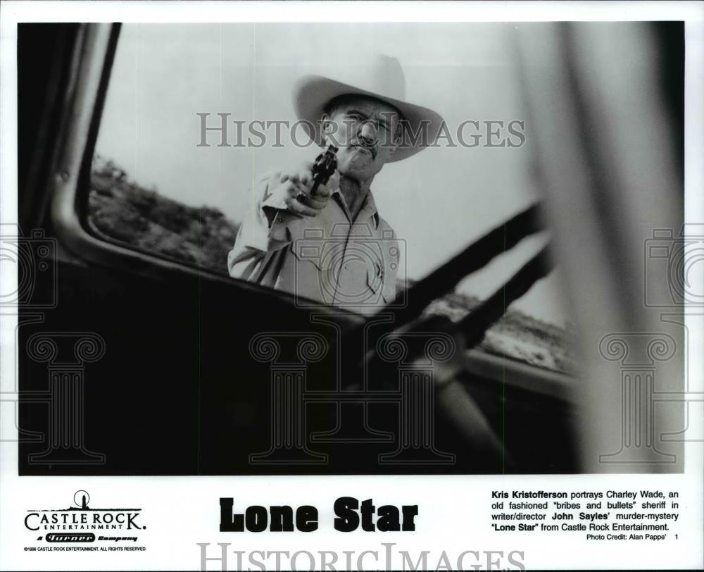 1996 Press Photo Kris Kristofferson in Lone Star. - cvp99428 - Historic Images