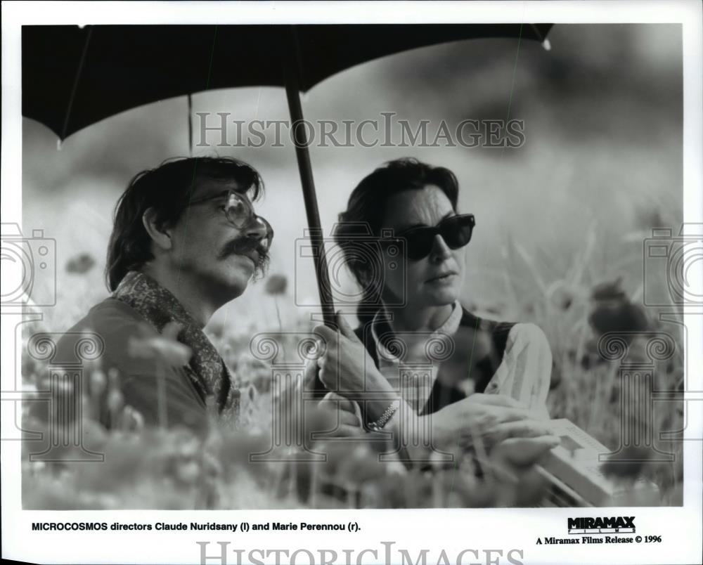 1996 Press Photo Claude Nuridsany and Marie Perennou, directors of Microcosmos. - Historic Images