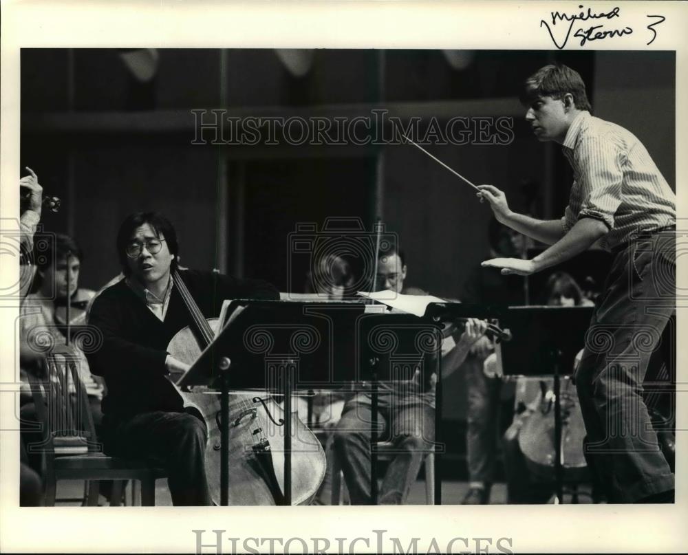 1988 Press Photo Michael Stern, conductor. - cvp99483 - Historic Images