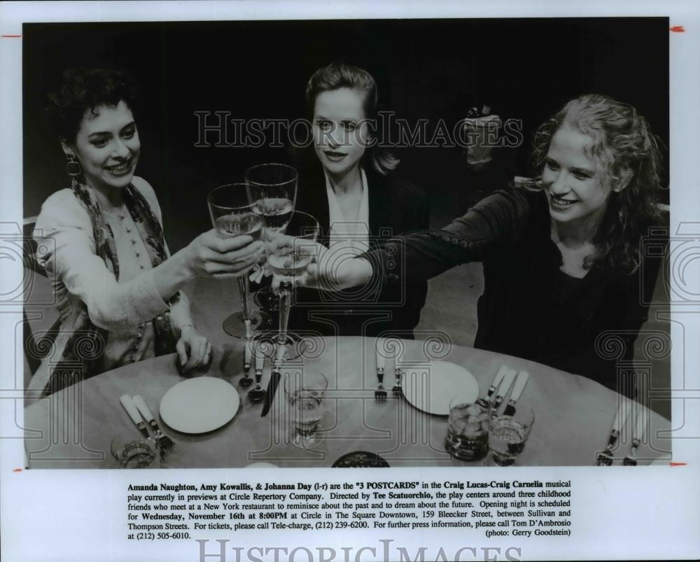 1994 Press Photo Amanda Naughton, Amy Kowallis and Johanna Day-3 Postcards - Historic Images