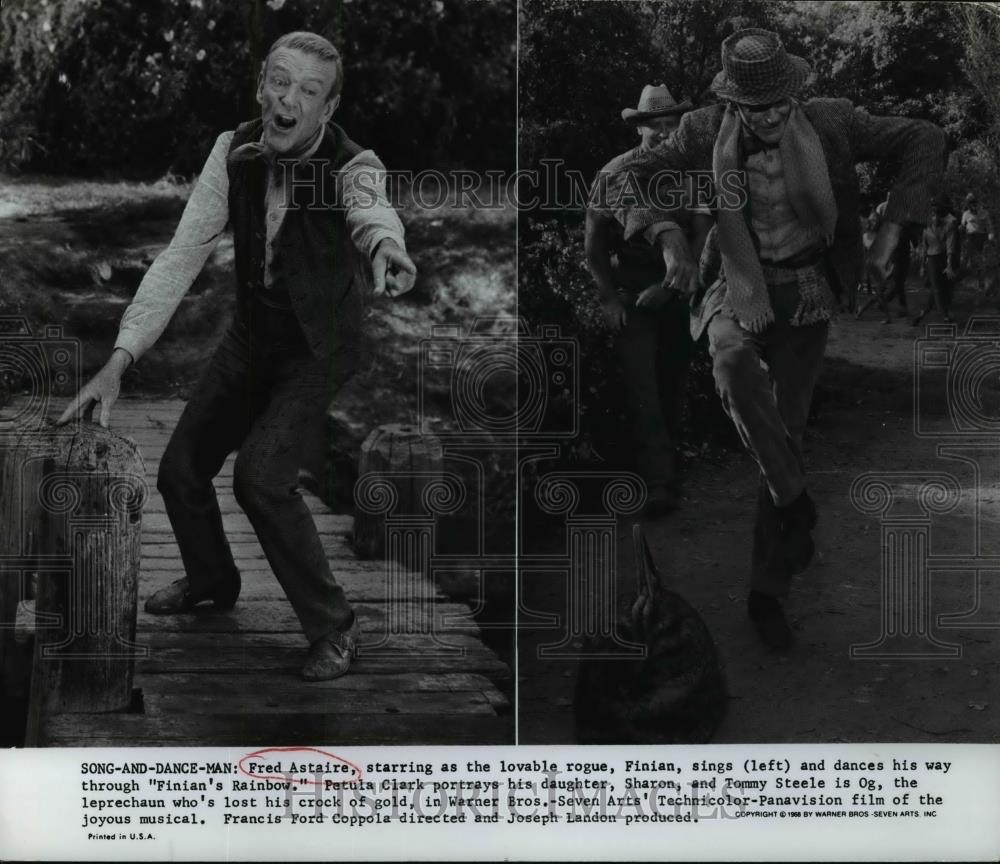 1968 Press Photo Fred Astaire in Finian&#39;s Rainbow. - cvp99566 - Historic Images