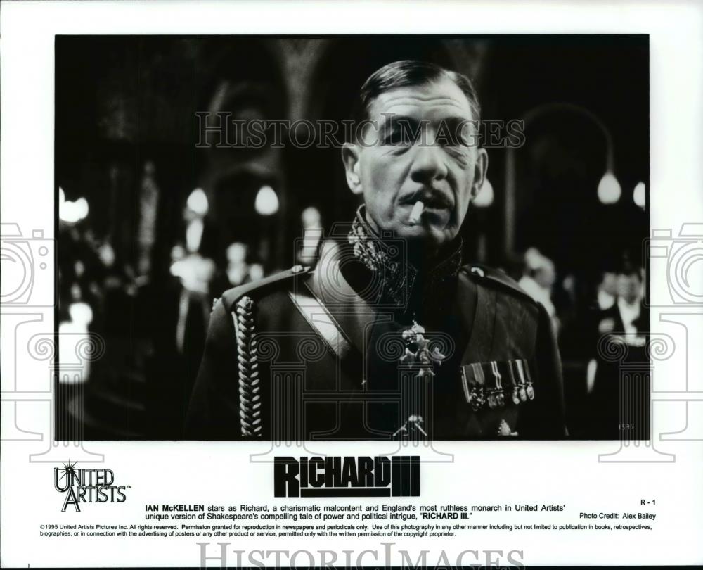 1995 Press Photo Ian McKellen stars as Richard in "RICHARD III" - cvp99568 - Historic Images