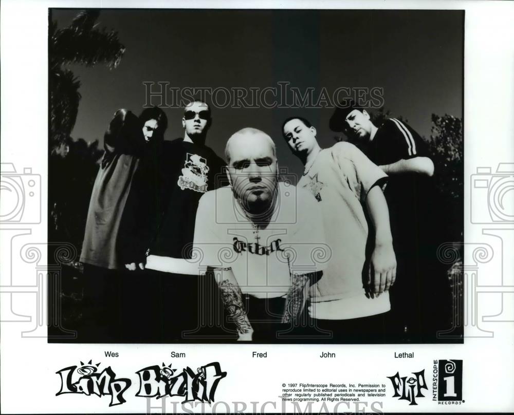 1997 Press Photo An American metal band Lamp Bizkit - cvp99599 - Historic Images