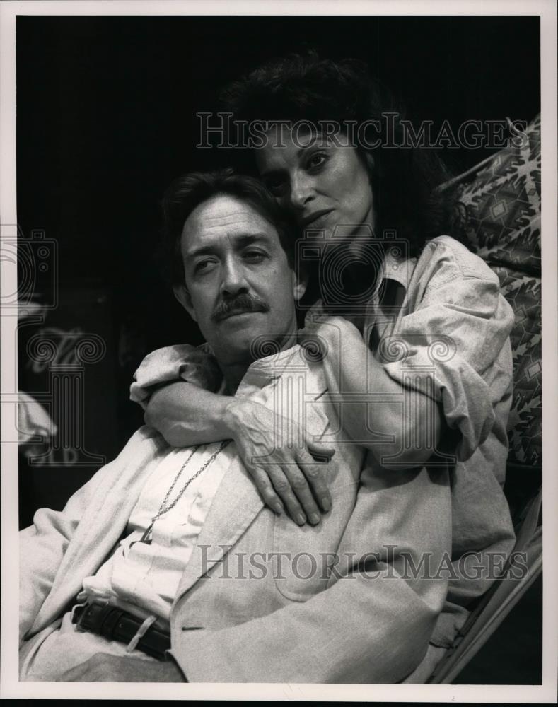 1991 Press Photo The Night of the Iguana play, Judith Roberts and Larry Pine - Historic Images