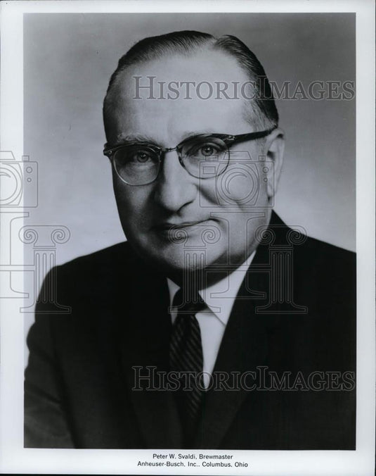 1968 Press Photo Peter Svaldi Brewmaster, Anheuser-Busch. Inc., Columbus Ohio - Historic Images