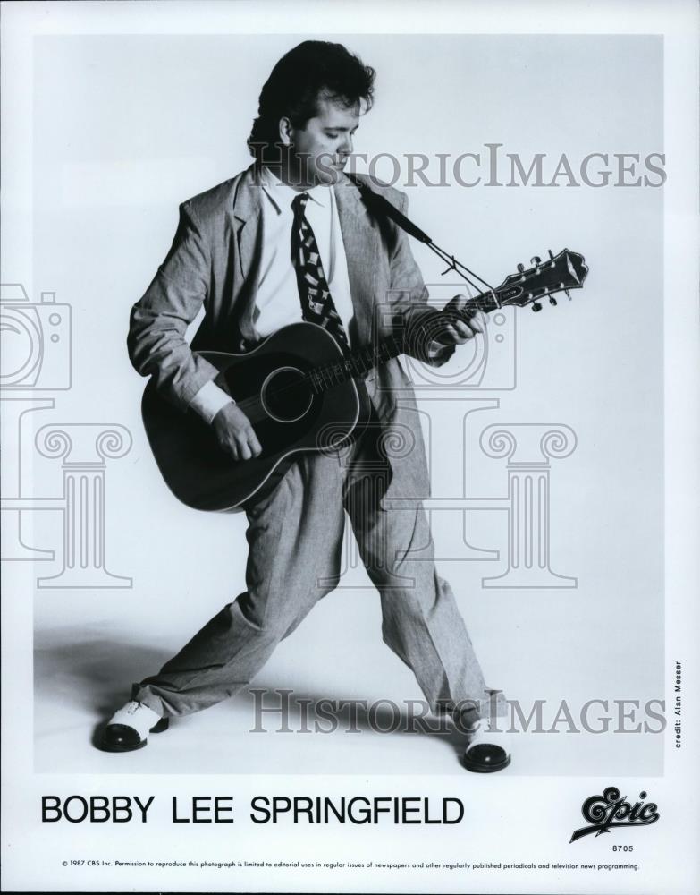 1987 Press Photo Bobby Lee Sqringfield. - cvp99708 - Historic Images