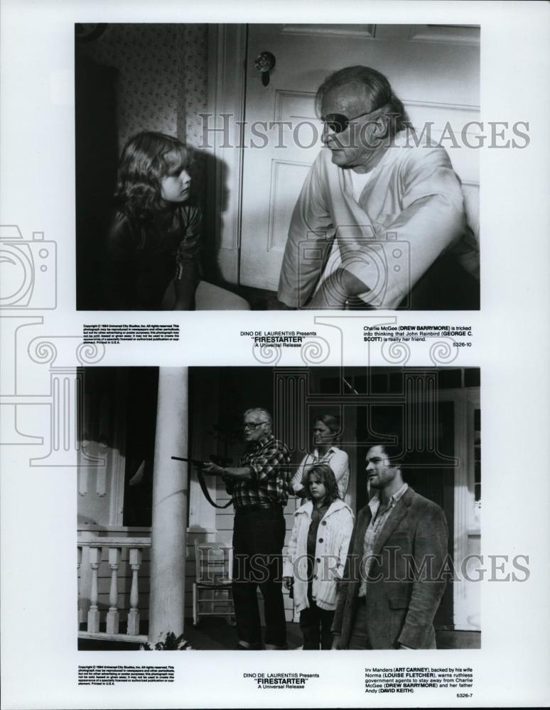 1984 Press Photo Dino De Laurentiis Presents &quot;Firestarter&quot; a Universal Release. - Historic Images
