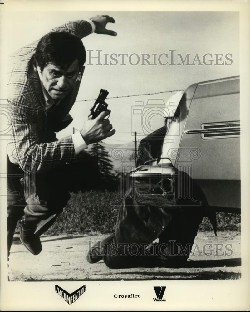 Press Photo Viacom Features presents "Crossfire," with James Farentino. - Historic Images
