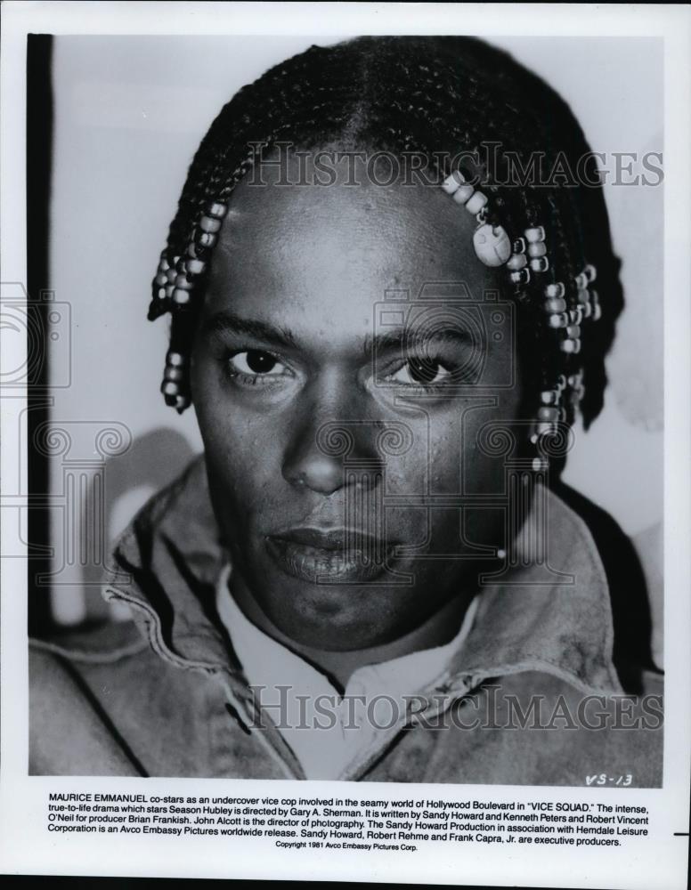 1961 Press Photo Maurice Emmanuel co-stars in "Vice Squad." - cvp99749 - Historic Images