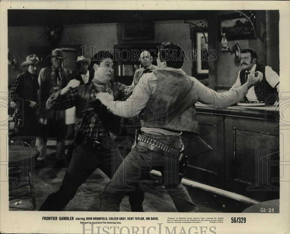 1956 Press Photo A scene from Frontier Gambler. - cvp99762 - Historic Images
