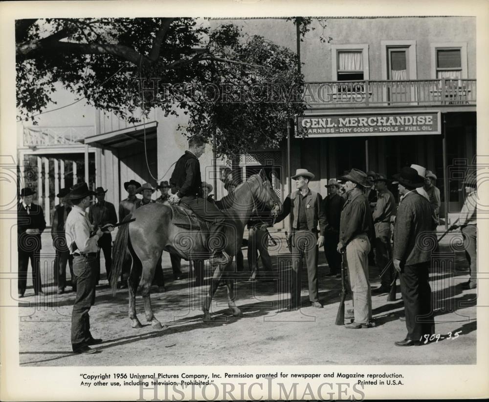 1956 Press Photo A scene from a 1956 Universal Pictures western. - cvp99764 - Historic Images