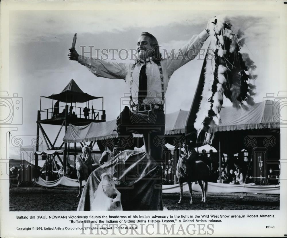 Press Photo Buffalo Bill and the Indians Or Sitting Bull's History Lesson - Historic Images