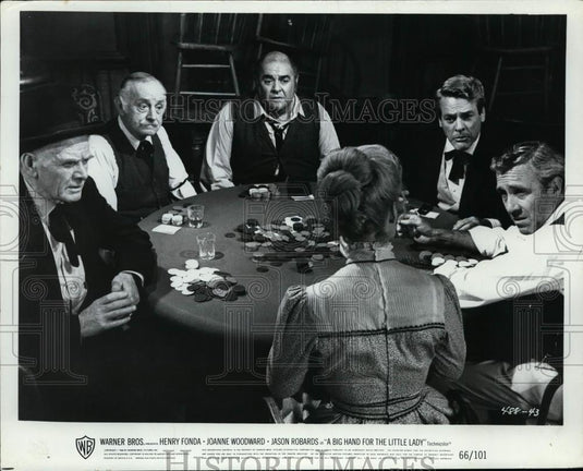1966 Press Photo Henry Fonda & Joanne Woodward in A Big Hand for the Little Lady - Historic Images