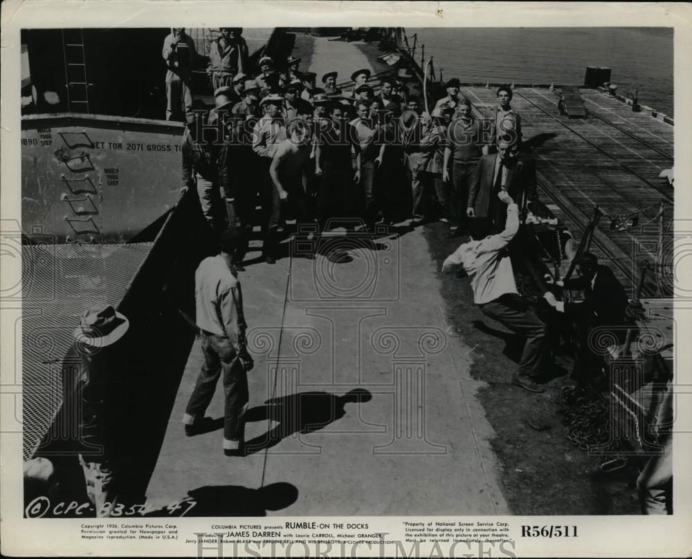 1956 Press Photo James Darren in Rumble on the Docks. - cvp99859 - Historic Images