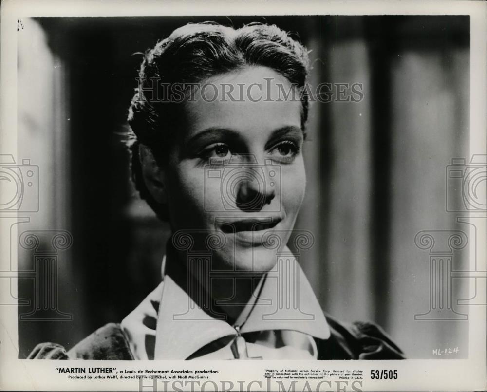 1953 Press Photo Annette Carell in Martin Luther. - cvp99868 - Historic Images