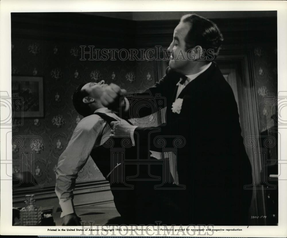 1942 Press Photo George Raft and Brod Crawford in Broadway. - cvp99880 - Historic Images