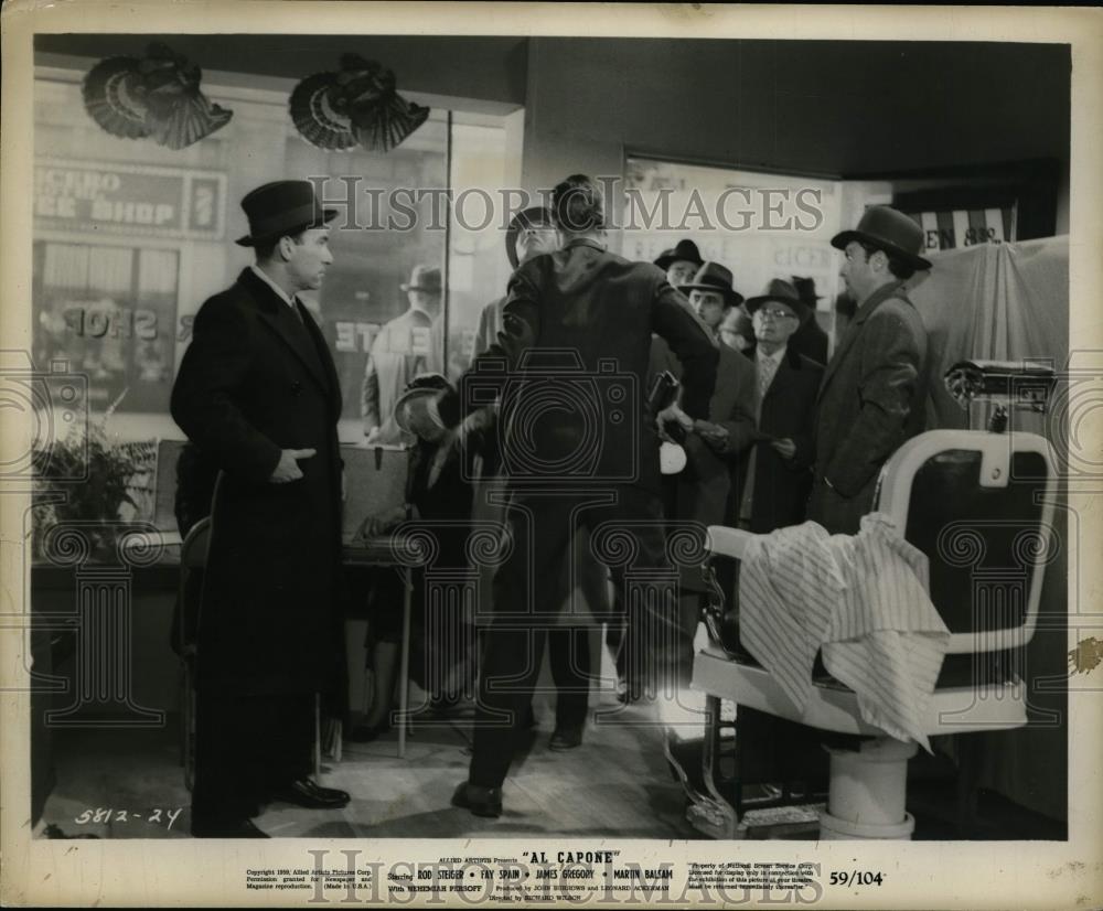 1959 Press Photo Rod Steiger in Al Capone. - cvp99886 - Historic Images