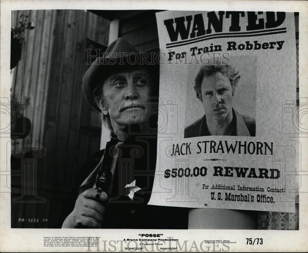 1975 Press Photo Kirk Douglas in Posse. - cvp99895 - Historic Images