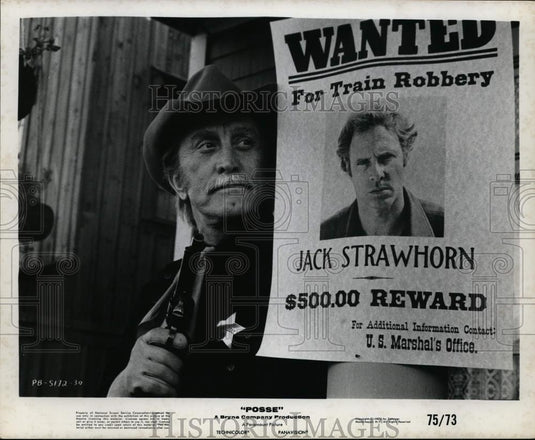 1975 Press Photo Kirk Douglas in Posse. - cvp99895 - Historic Images