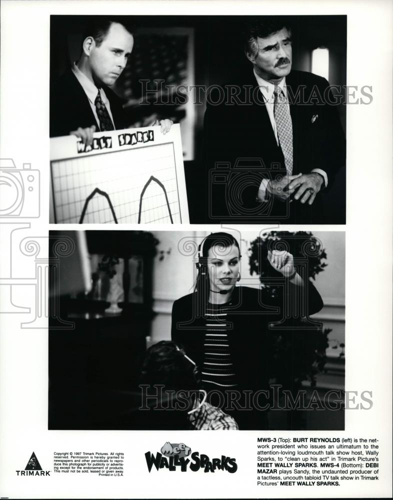 Press Photo Burt Reynolds, Debi Mazar-Meet Wally Sparks - cvp99934 - Historic Images